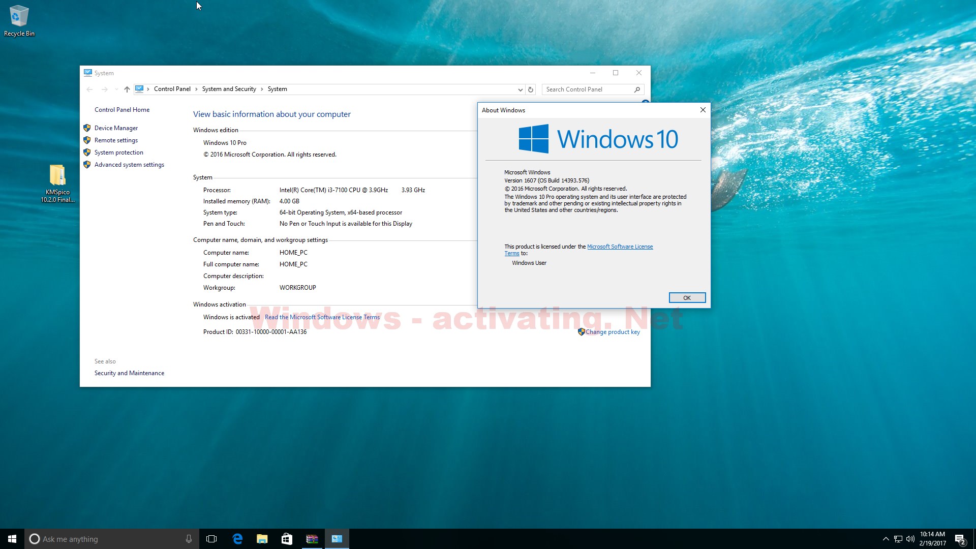 windows 10 pro download activated