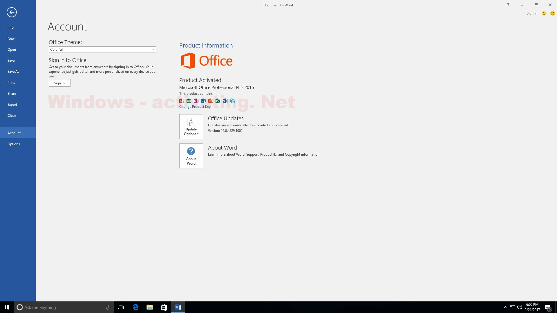 activate office 2016 windows 8.1