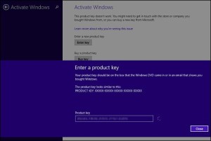 Enter a product key Windows 8.1 Problem