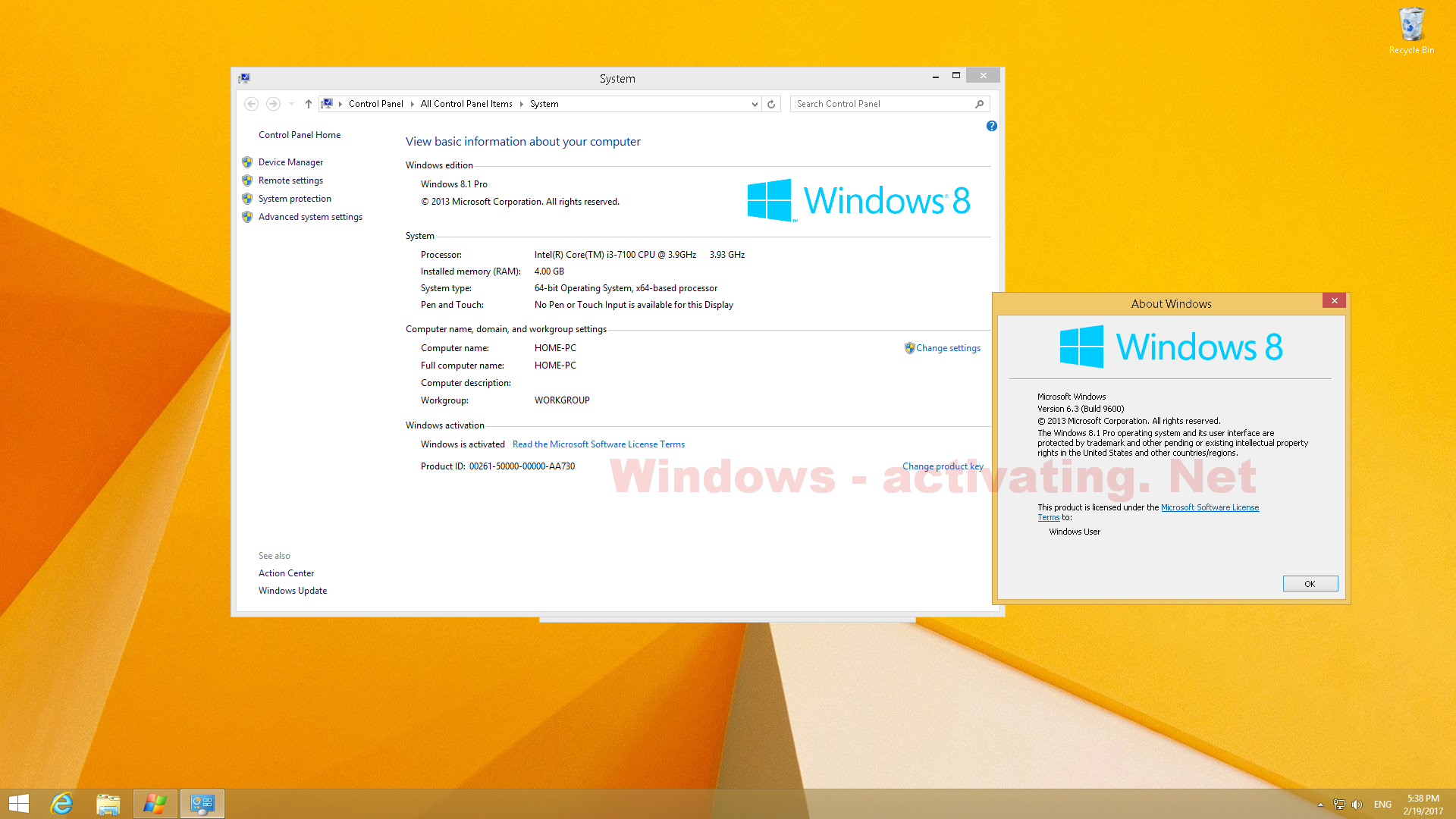 Product key aktivasi windows 8.1 pro