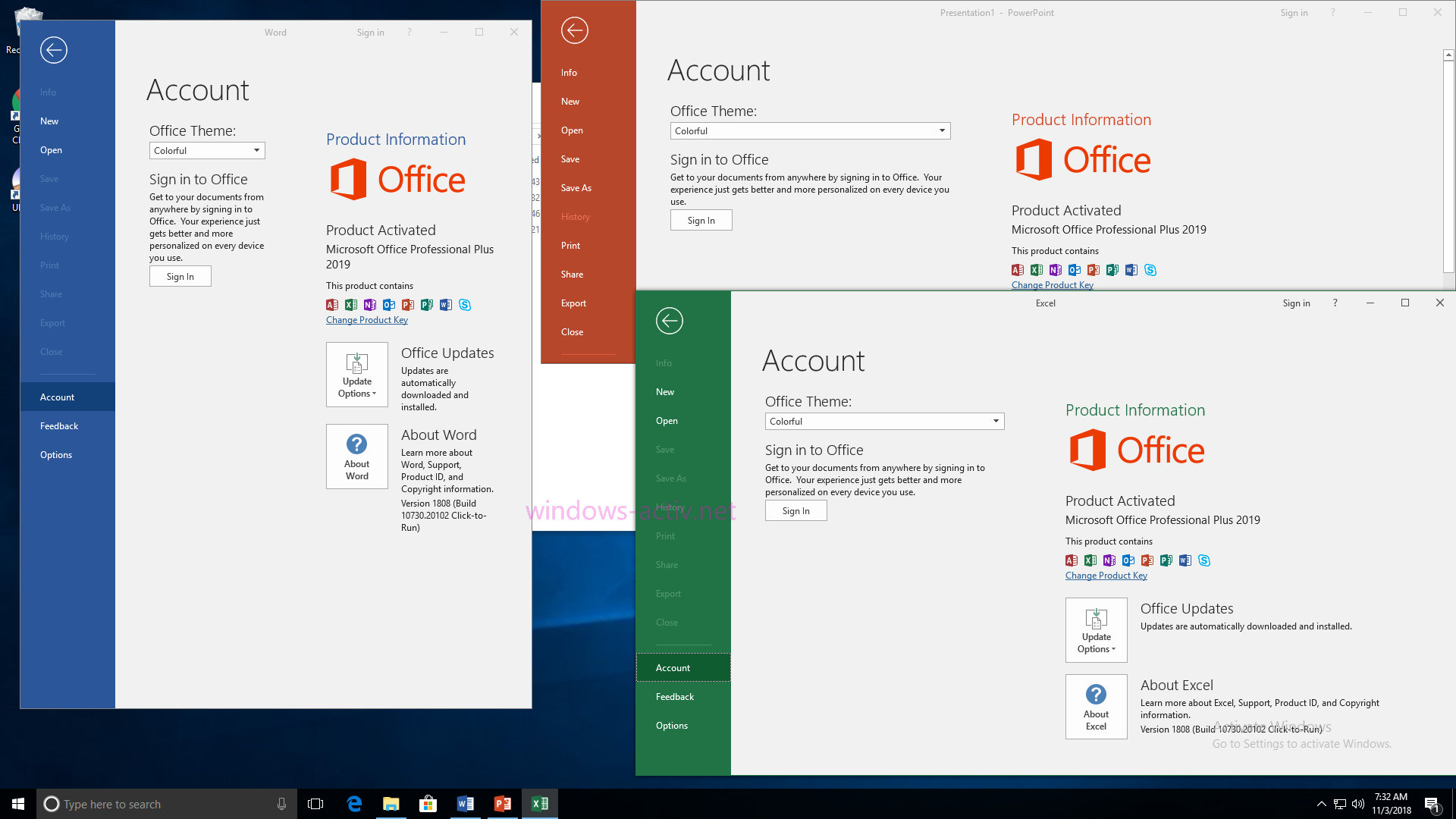 ms office 2019 offline activation